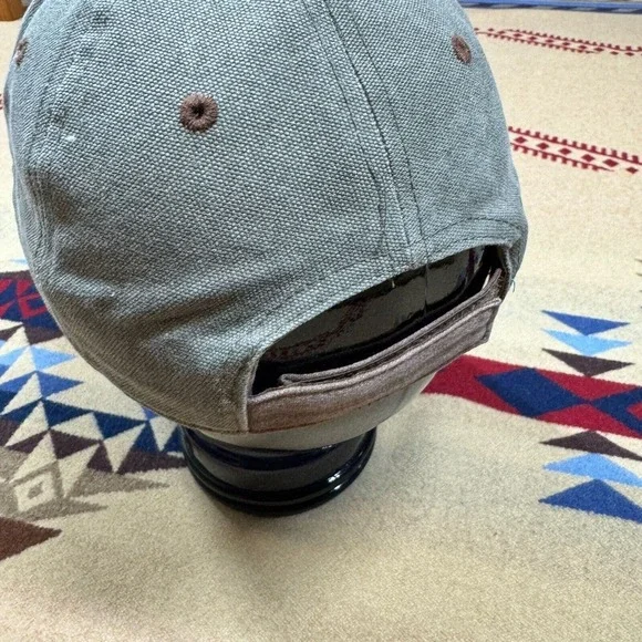 Disneyland Canvas Hat Strapback Cap Faded Wash Metal Emblem Disney Parks - Picture 4 of 4